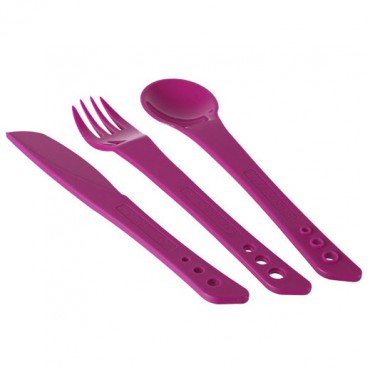 LIFEVENTURE Ellipse Cutlery purple evőeszköz szett