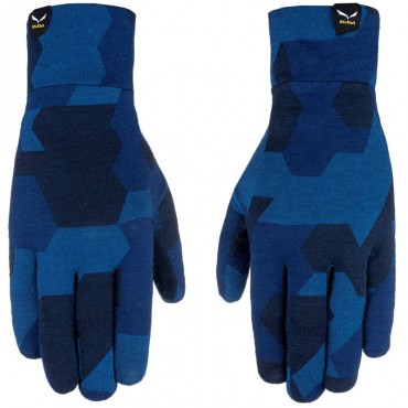 SALEWA Cristallo Liner Gloves navy camou kesztyű