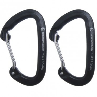 TICKET TO THE MOON 22 kN Carabiners black