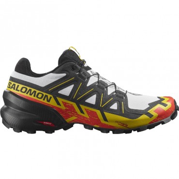 SALOMON Speedcross 6 white/black/empire yellow cipő