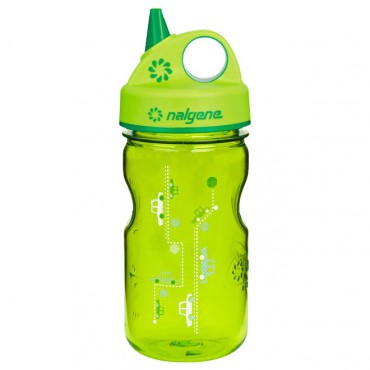 NALGENE Grip´n Gulp 0.35 L - green cars palack